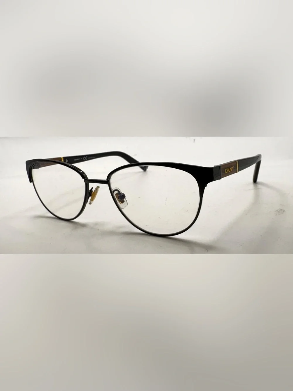 DKNY DY563S Black Oval Metal Sunglasses Frames Only